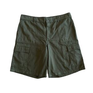 Wild Fable Hiking Forestcore Olive Green Elastic Cargo Shorts